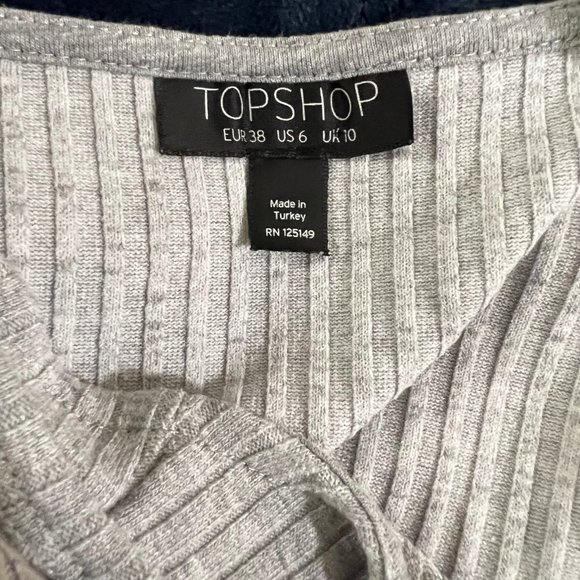 Topshop Gray Halter Dress - Picture 4 of 4